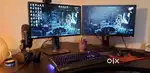 Dual display computer set-up