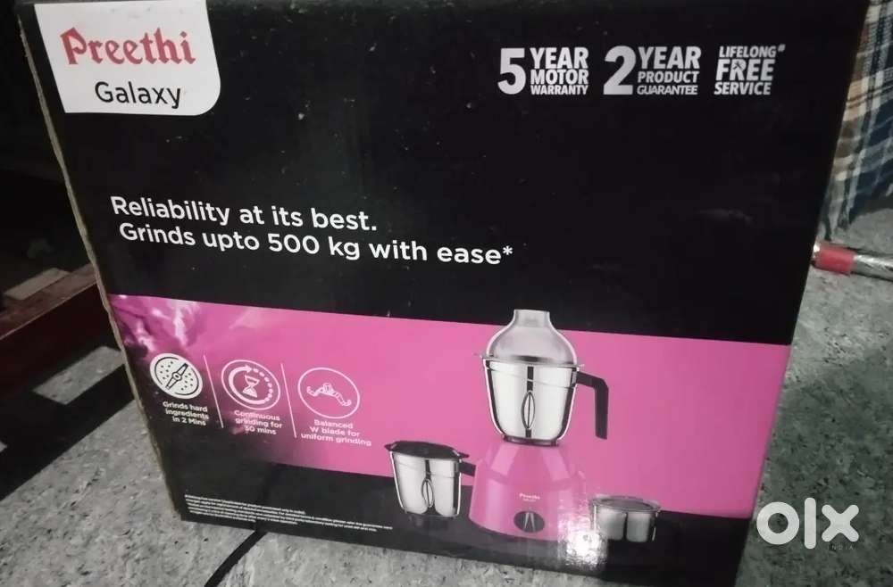 Free delivery!! Urgent..New Preethi mixie sealed pack for sale.