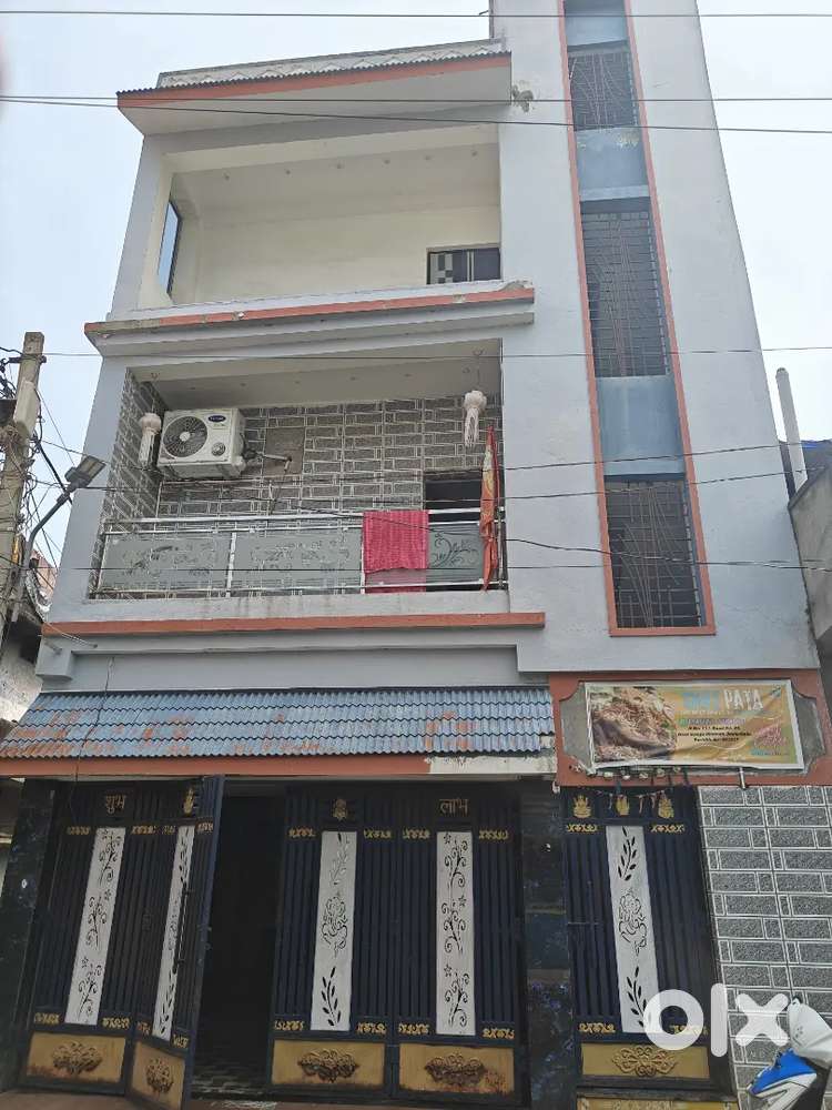 Two floors 4 bhk including garage area and shop area private building.