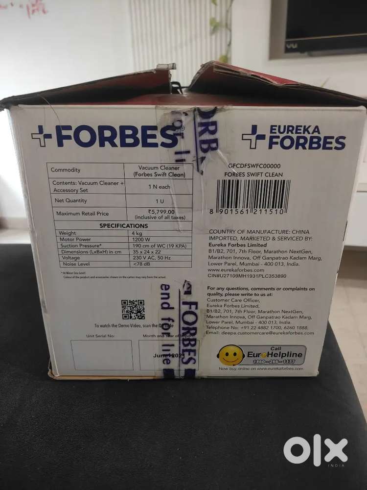 Eureka Forbes Vaccum cleaner