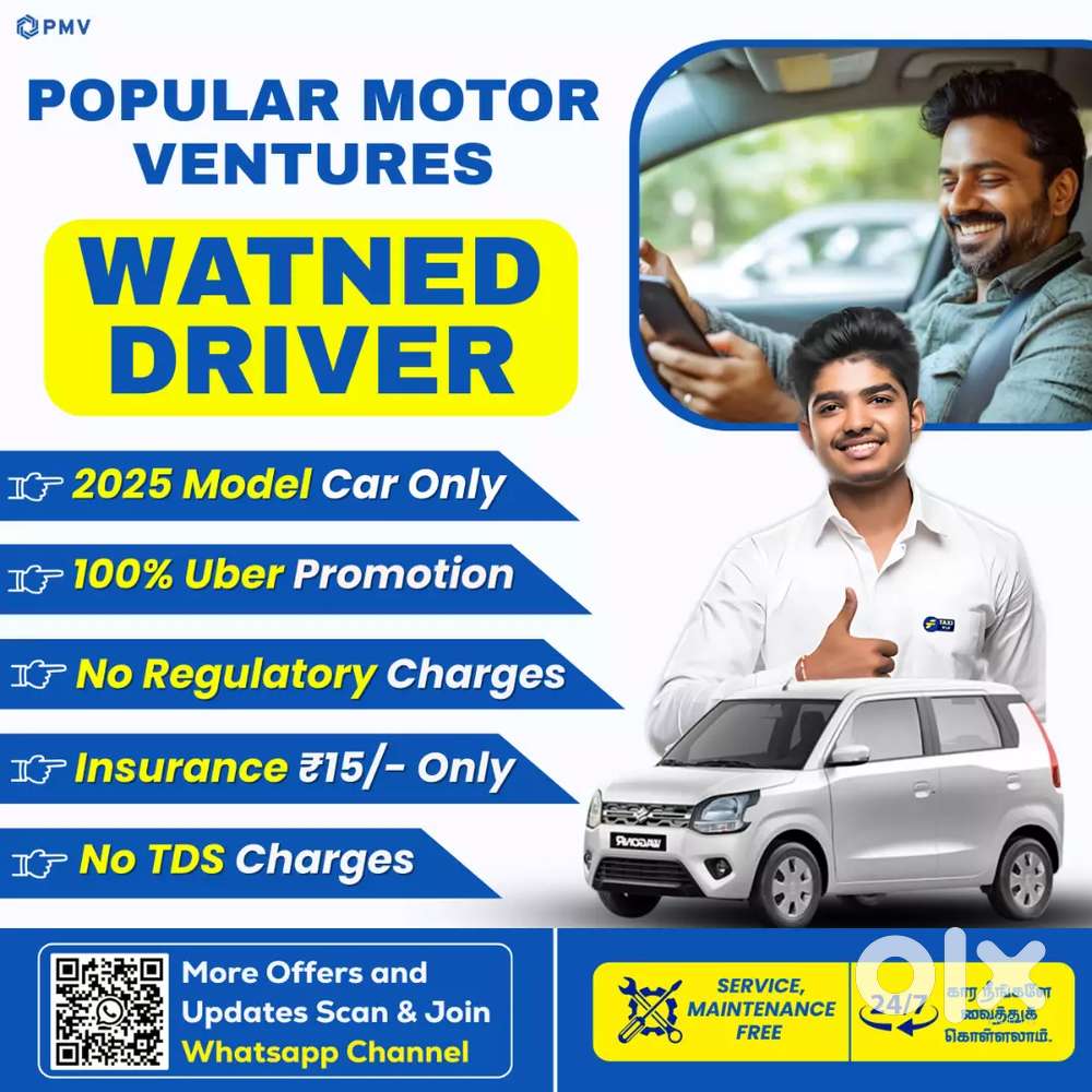 PMV Fleet Driver Job - Velupanneer Groups - Driver Wanted - Hiring