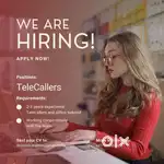 Tele caller and office backend only for female.
