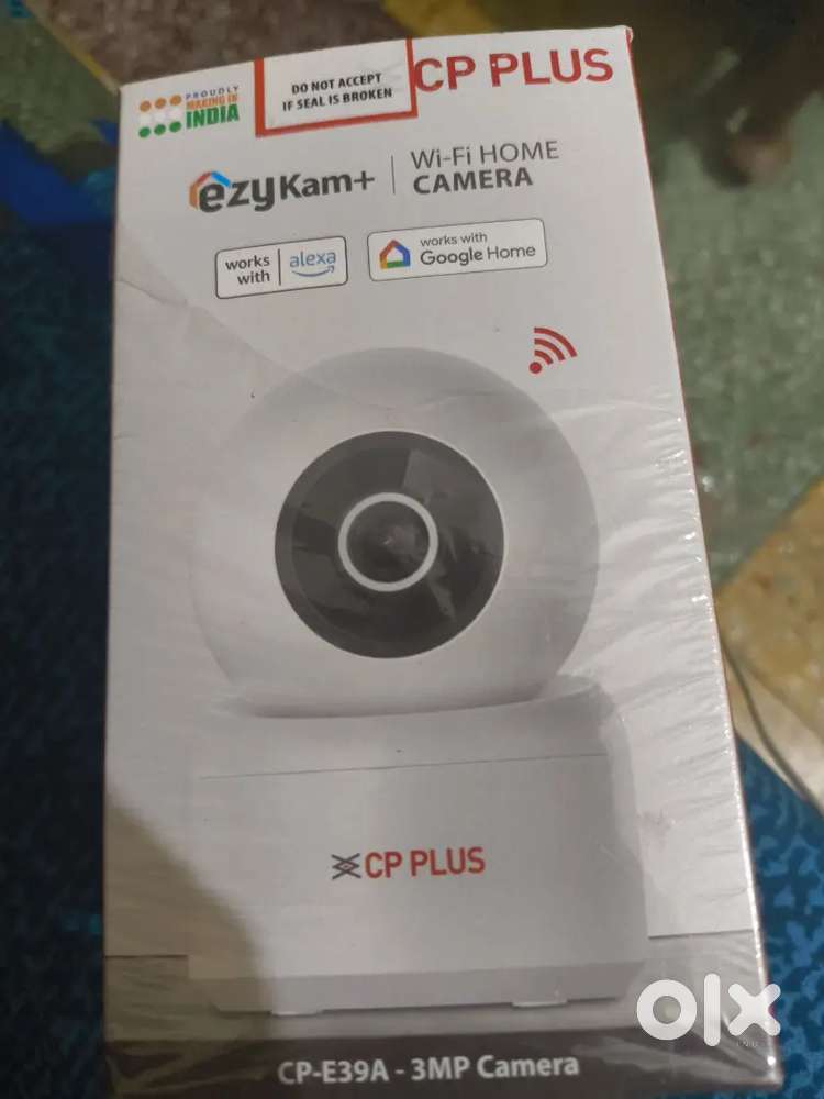 Cp Plus wifi Camera (3MP) Model no E39A 7 days old