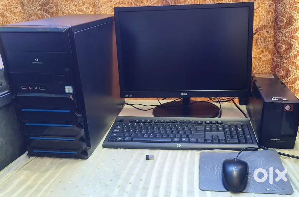i3 6th Gen PC  1TB HDD + 256GB SSD  LG FHD++ Monitor  MS Office 21
