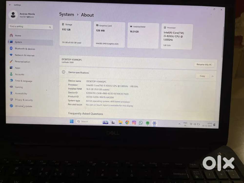 Dell latitude 3500. Price negotiable.