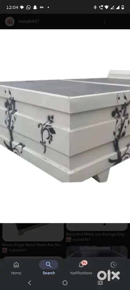 Storage box bed