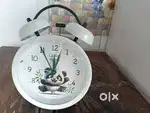 Desk top clock  and Puri plate