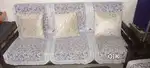 5 Seater Sofa set & Table with Cover & Cushion