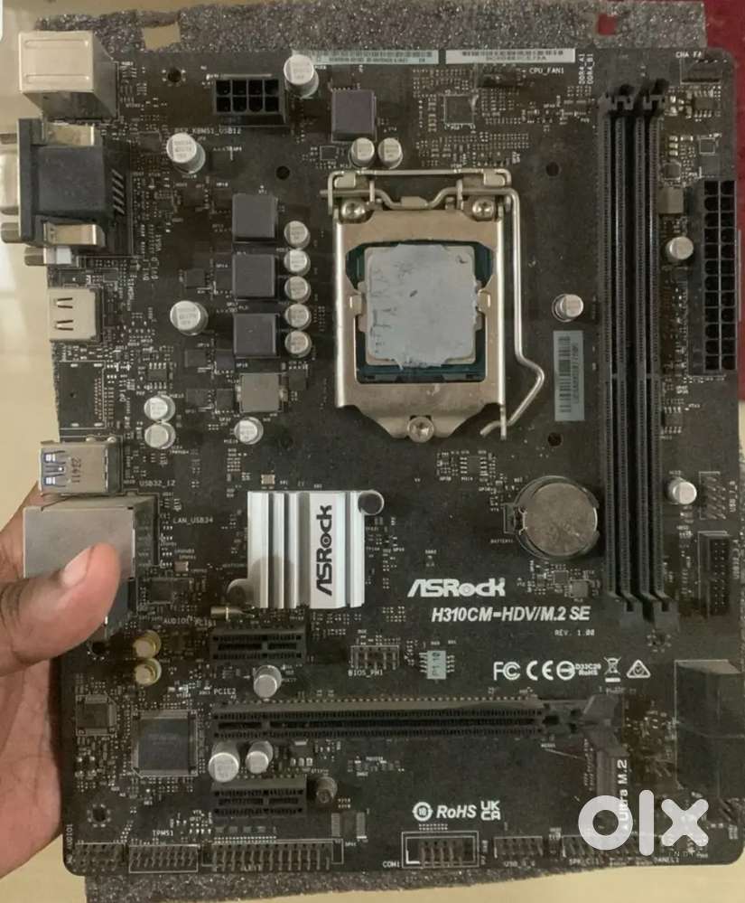 Motherboard, processor, cooler for gaming pc mobo combo