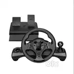 Gaming Racing Wheel with Shifter and Floor Pedals, Steering Wheel