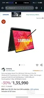 Samsung Book 3 Pro 360 with Stylus