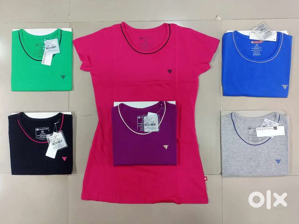 Ladies 100% Cotton Branded Tshirt 2000 Pcs.