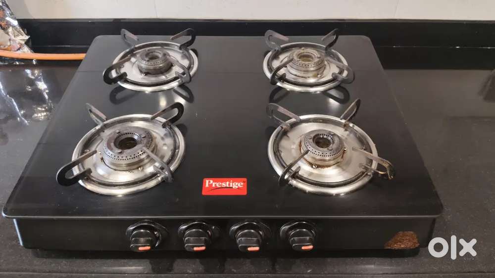 Prestige Glass Top 4 Burner Gas Stove