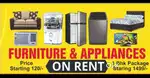 44 Furniture appliances on Rent. NE Djsbbs