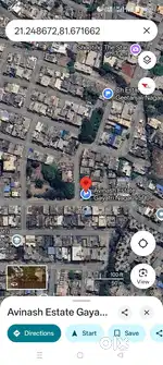 100 बाई 45 का टुकड़ा गायत्री नगर में कॉर्नर गार्डन के सामने