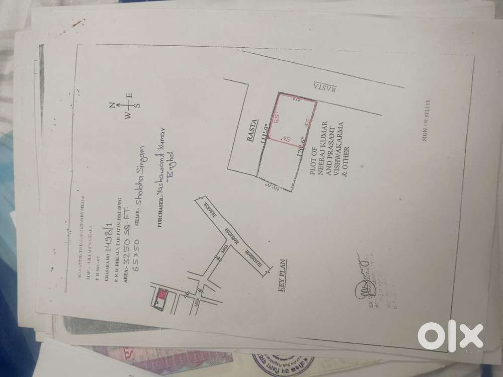 Corner plot north and east facing double side road