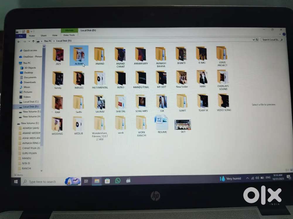 Hp Elitebook laptop 8/500 GB