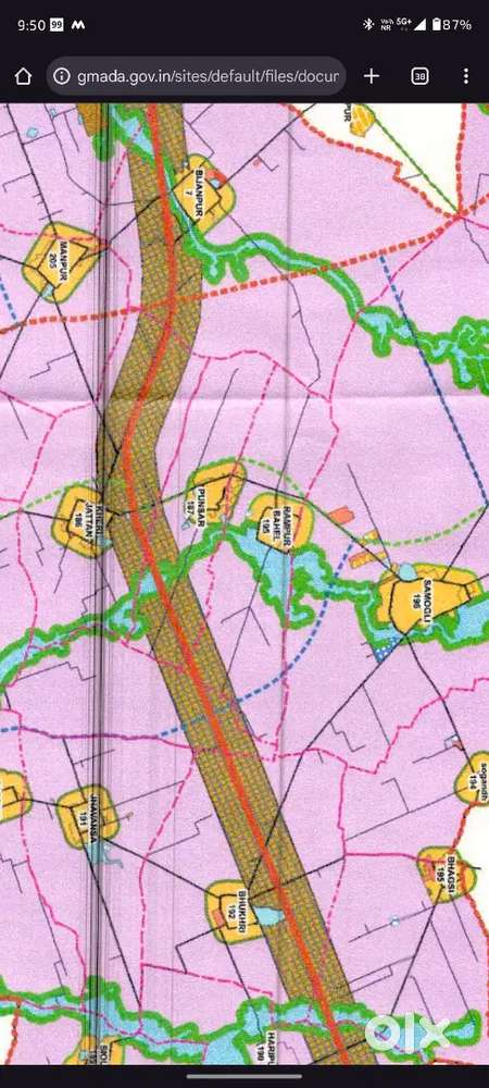 632 gaj industrial plot in dera bassi village samgouli