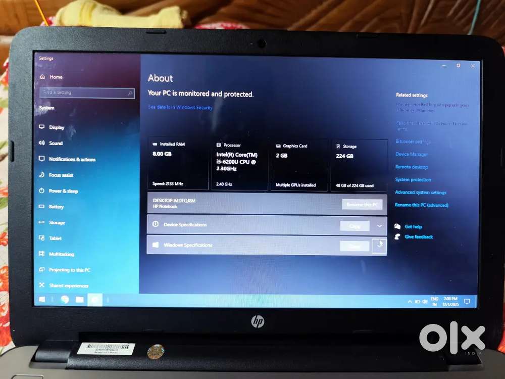 HP Laptop 15.6inchi windows 10