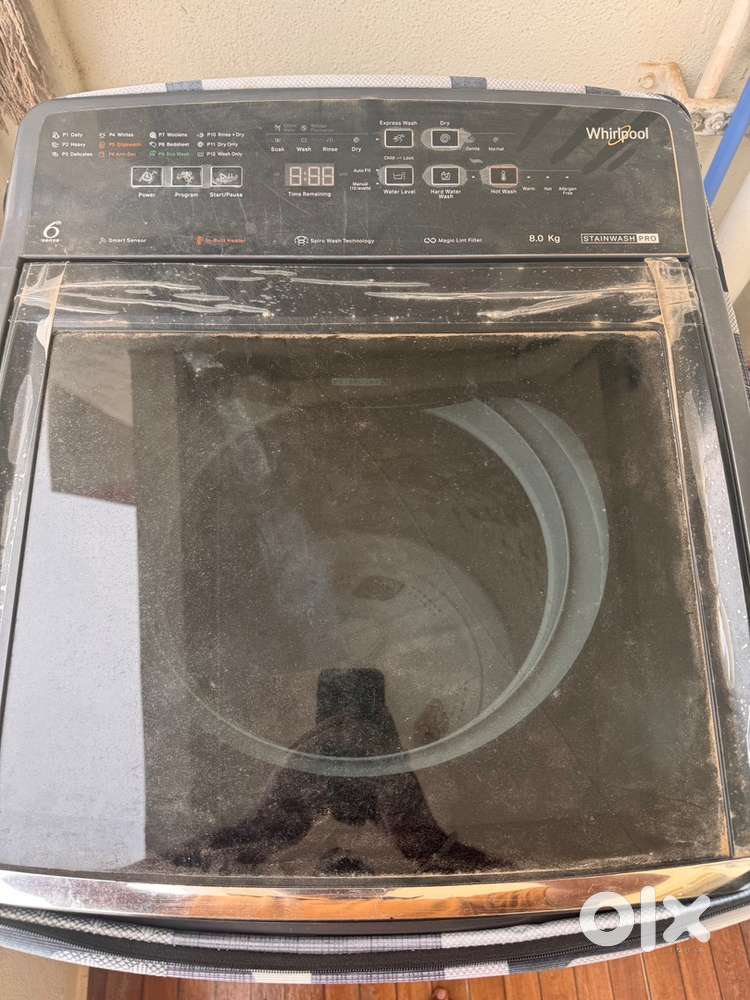 Top LoadeFull automatic Washing Machine 8kg with hot water in warranty