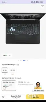 Asus Tuf Gaming A17