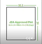 110.9 gaj JDA Approved Plot