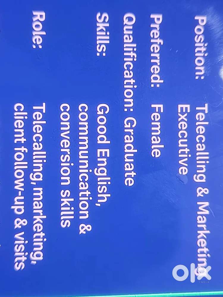 Tele Calling & Marketing Executive