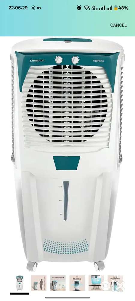 Crompton Ozone 88 Litres Desert Air Cooler