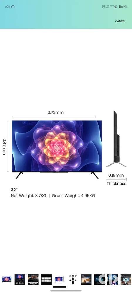 Haire 32inc android tv