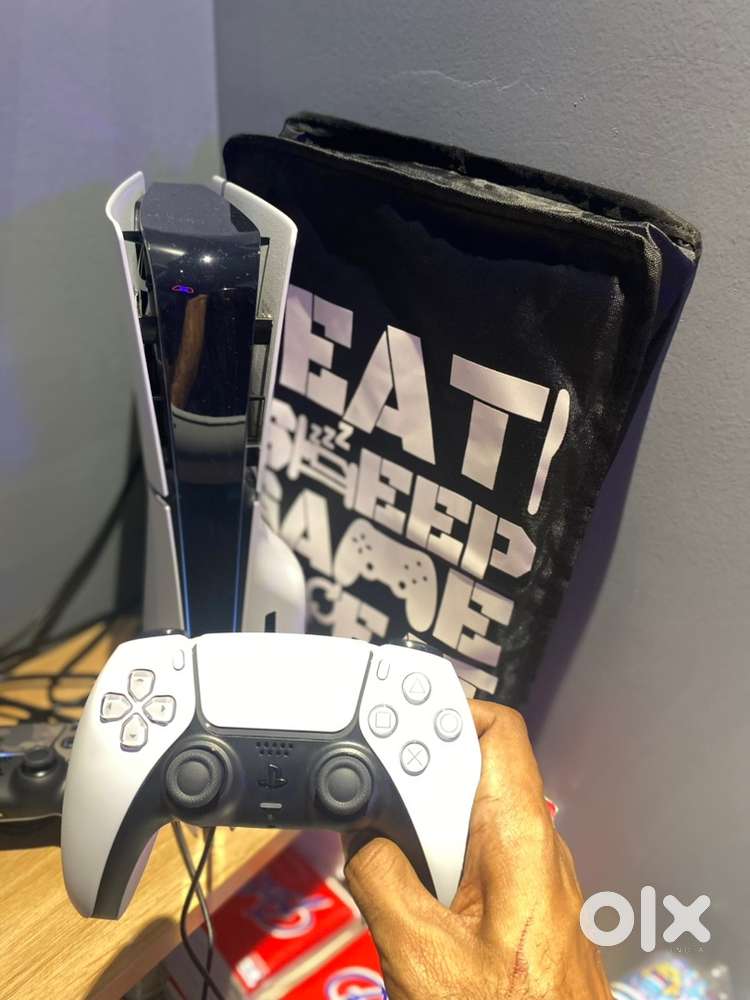Sony PS5 Disc+Digital console with a controller