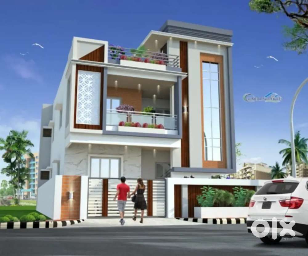 4 bhk independent villa with all rooms pop and modular kitchen
