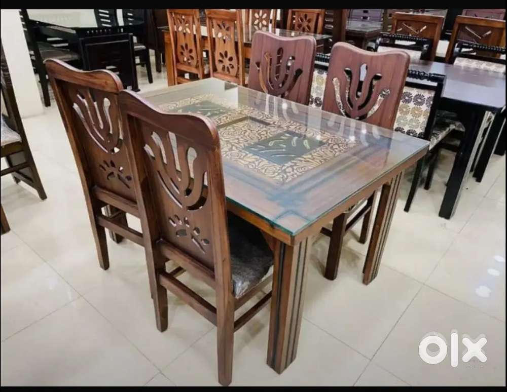 4 CHAIRS DINING TABLE AVAILABLE IN STARF FURNITURE