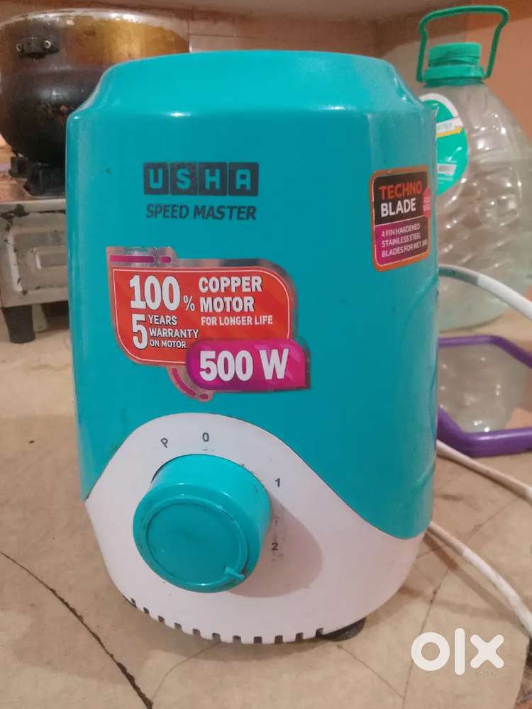 Usha speed master 100 parcent coper hai 500 w hai 6 month old only