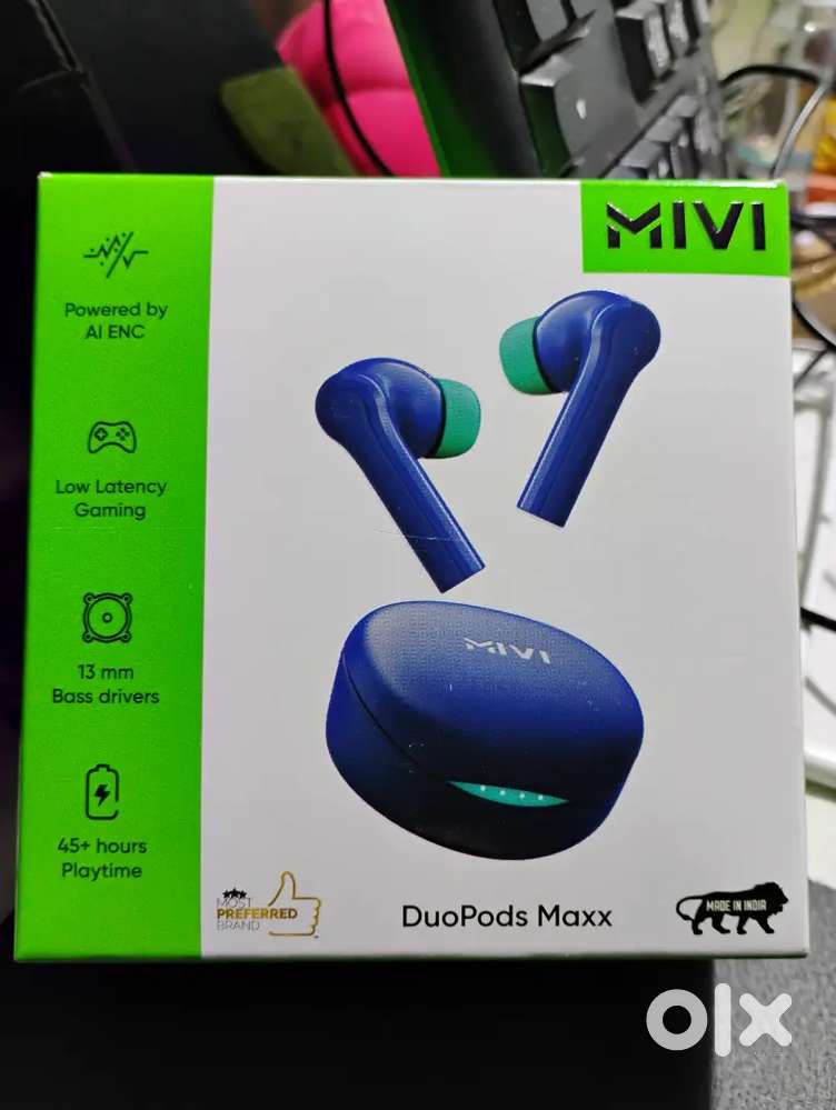 New Mivi Bluetooth earbuds 50 hrs backup with bill