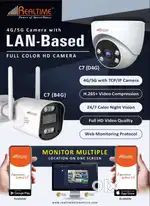 Bullet Camera 4 MP 4G/5G Sim Based Realtime  for Home & Shop