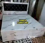 HAMZA FURNITURE New designer stylish look particle wood bed 5x6