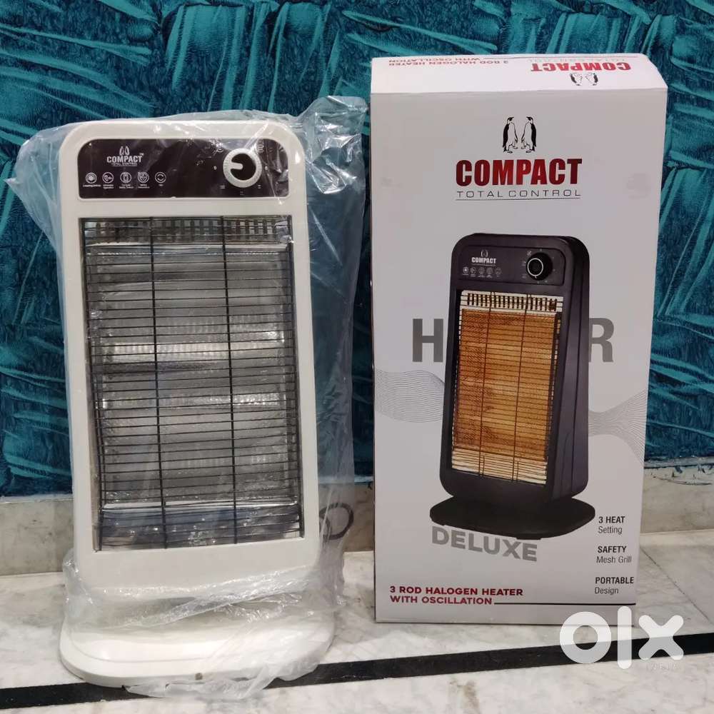COMPACT - 3 Rode Halogen Oscillation Heater