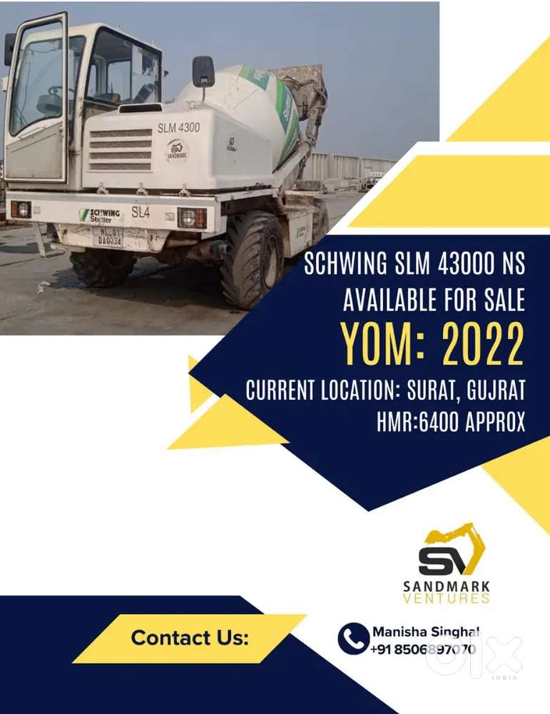 Schwing SLM 4300 NS  2022 Model  6400 Hrs