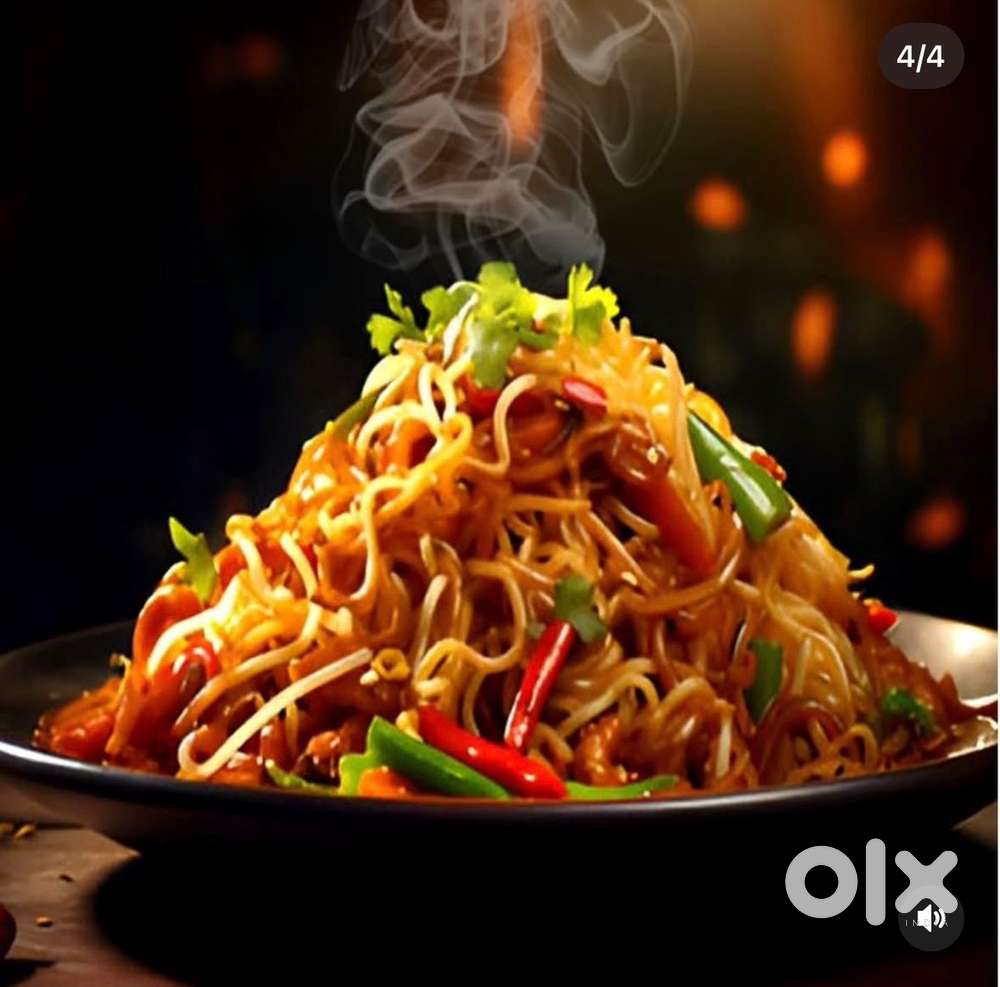 restaurant kitchen helping and evening fast food