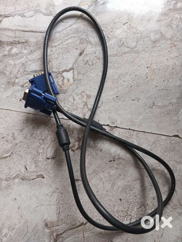 CPU And Monitor Power Cord With Vga Cable