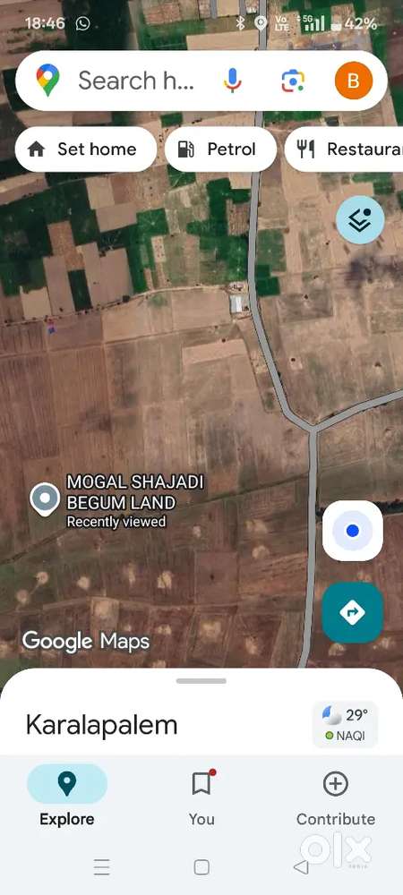 NOW AGRICULTURE LAND IT WILL BECOMES HOUSE SITES.