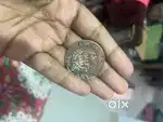 Copper coin half anna