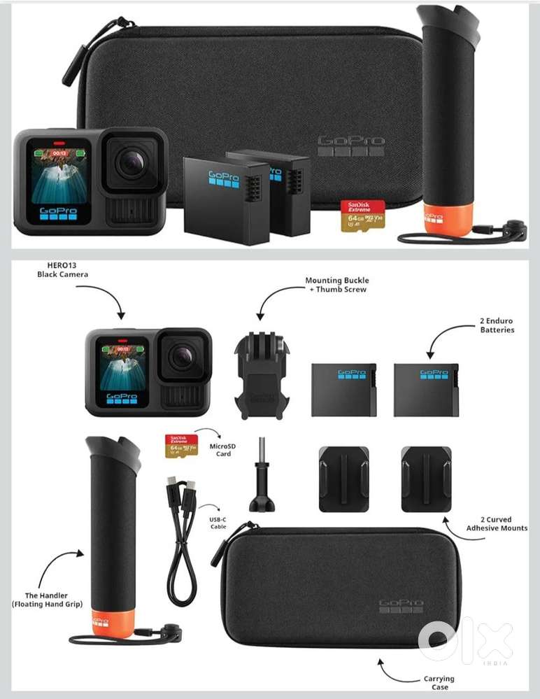 Hero Gopro 13 black combo action camera