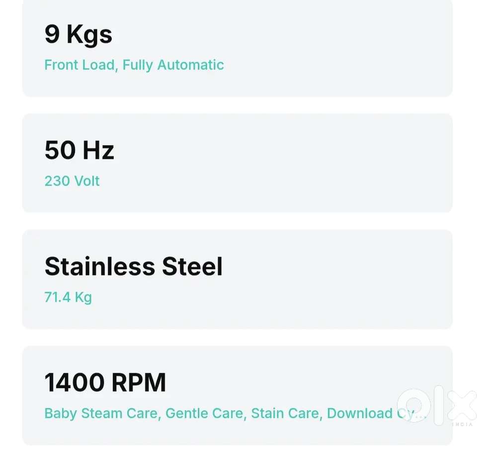 LG Front Load Washing Machine