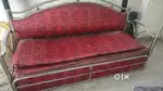 Sofa cum bed with storage and book storage box