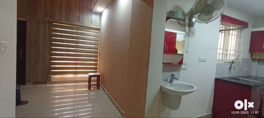 New 1bhk furnished Dream flower flat rent at Thevara