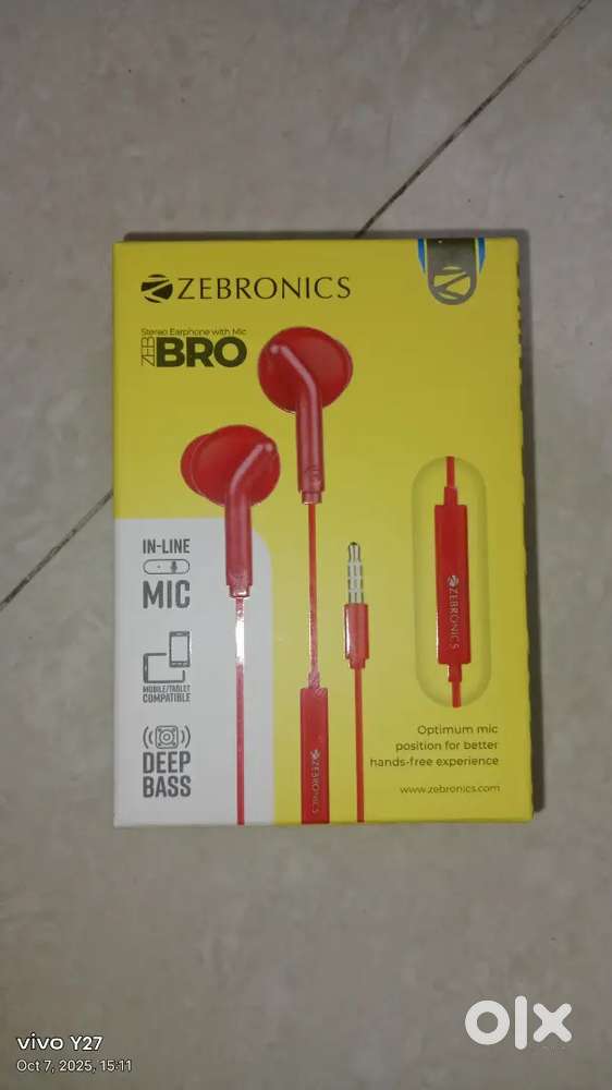 Zebronics bro wired earphone