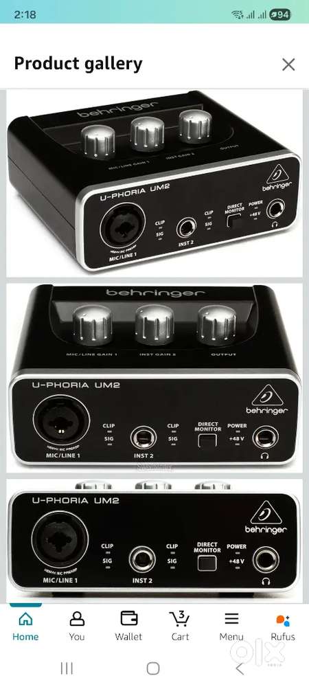 Beringer  audio interface