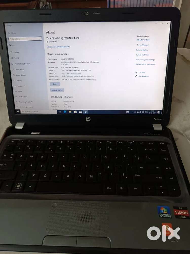 Hplaptop6gbram500gbhdd