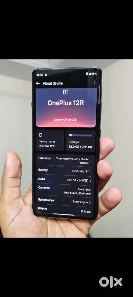 Sell My New One plus 12r 256gb Big Battery 5500mah charge 24 minute